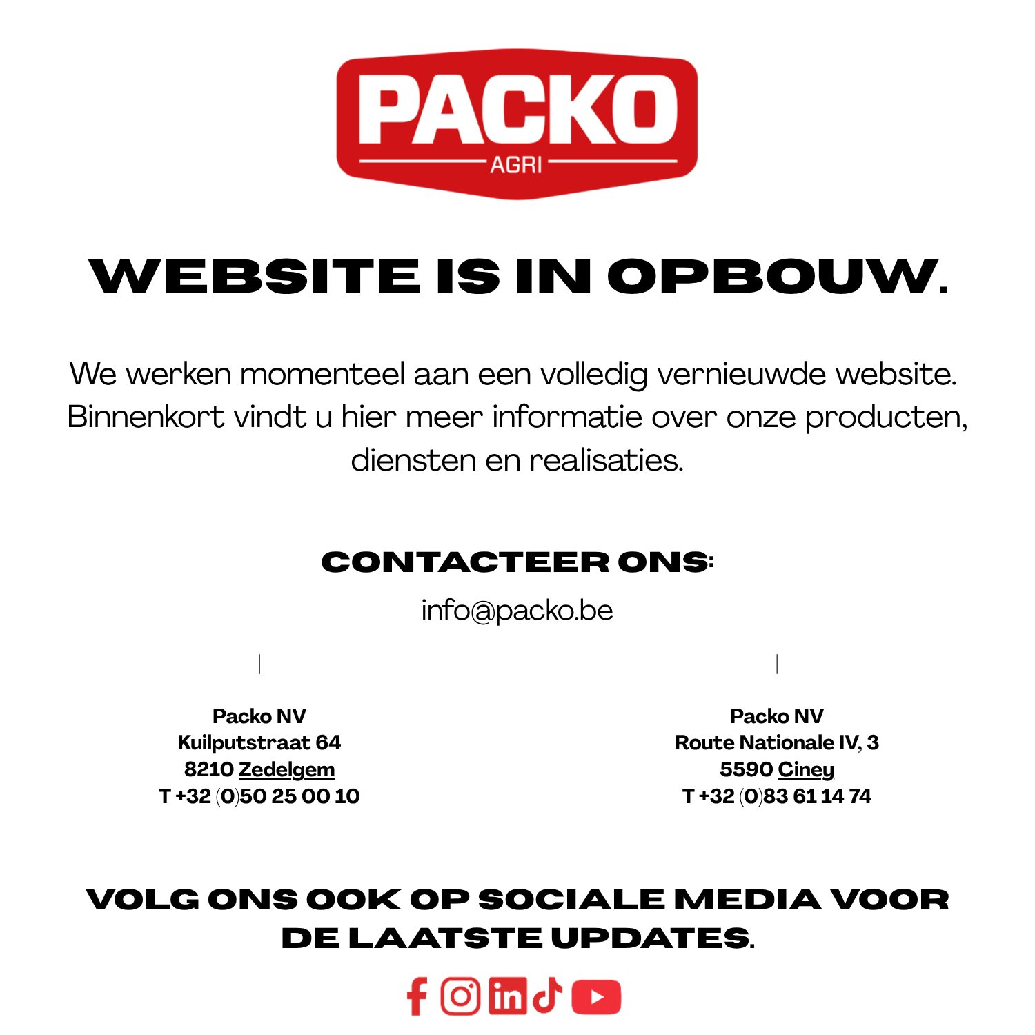 Website is in opbouw.